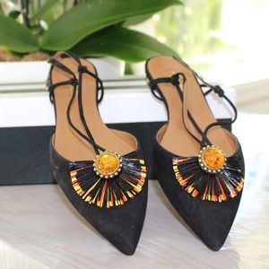Elegant Aquazzura Samba Flat